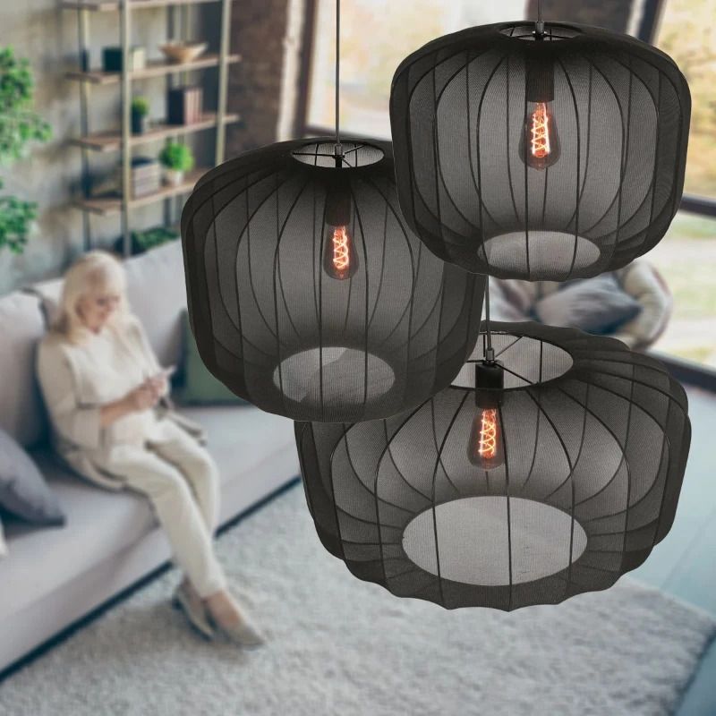 Anne Light Sable LED Hanglamp | 1x E27 40W | Dimbaar | Zwart