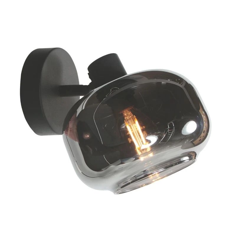 Mexlite Tenebris LED Wandspot | 1x E14 40W | Dimbaar | Zwart