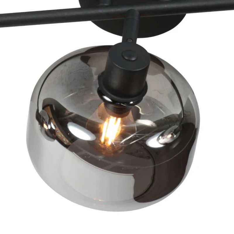 Mexlite Tenebris LED Plafondspot | 3x E14 40W | Dimbaar | Zwart