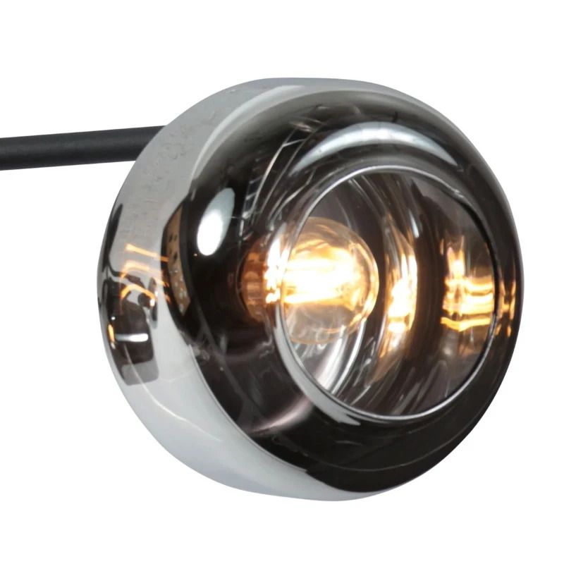 Mexlite Tenebris LED Plafondspot | 3x E14 40W | Dimbaar | Zwart