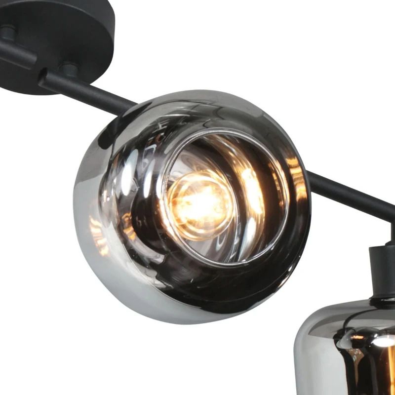 Mexlite Tenebris LED Plafondspot | 4x E14 40W | Dimbaar | Zwart