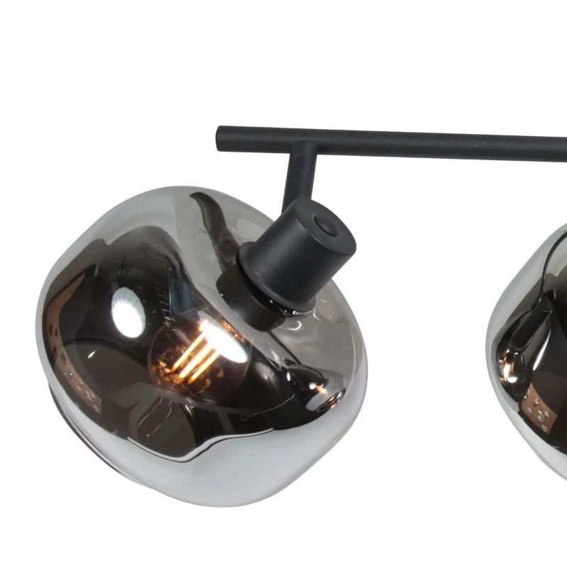 Mexlite Tenebris LED Plafondspot | 4x E14 40W | Dimbaar | Zwart