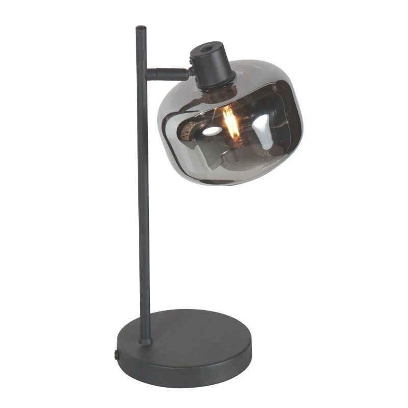Mexlite Tenebris LED Tafellamp | 1x E14 40W | Dimbaar | Zwart