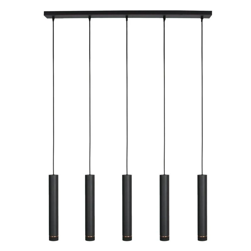 Steinhauer DownLume LED Hanglamp | 5x GU10 40W | Dimbaar | Goud/Zwart