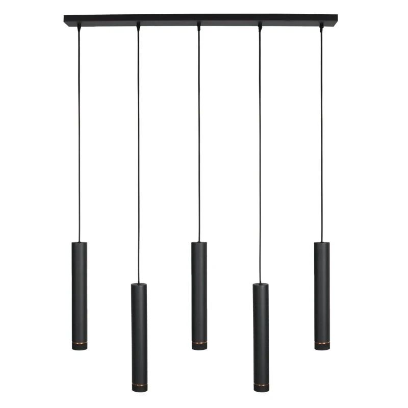 Steinhauer DownLume LED Hanglamp | 5x GU10 40W | Dimbaar | Goud/Zwart