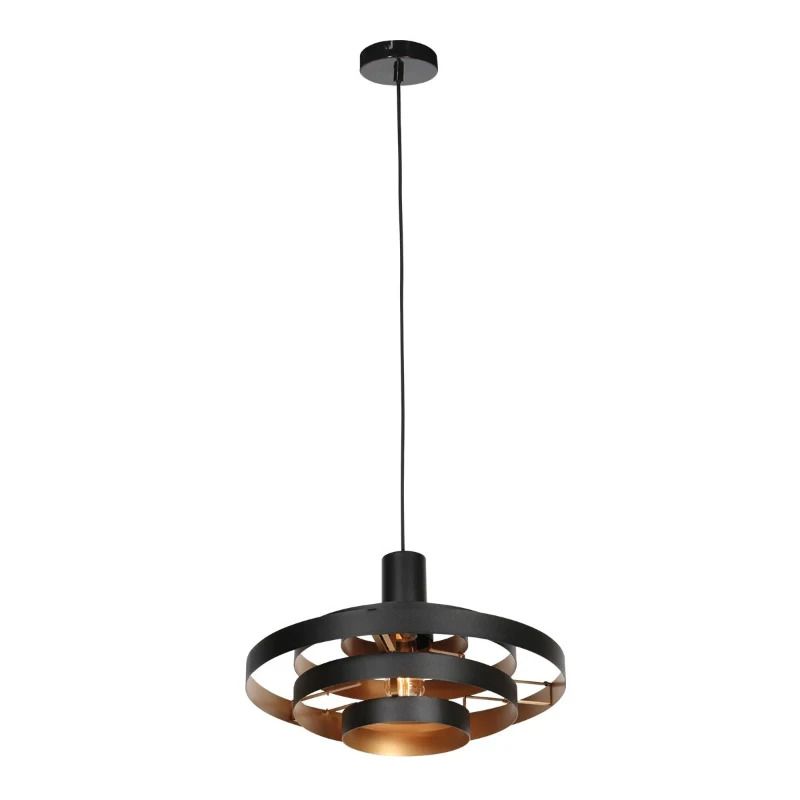 Steinhauer Halo Cirque LED Hanglamp | 1x E27 40W | Dimbaar | Zwart