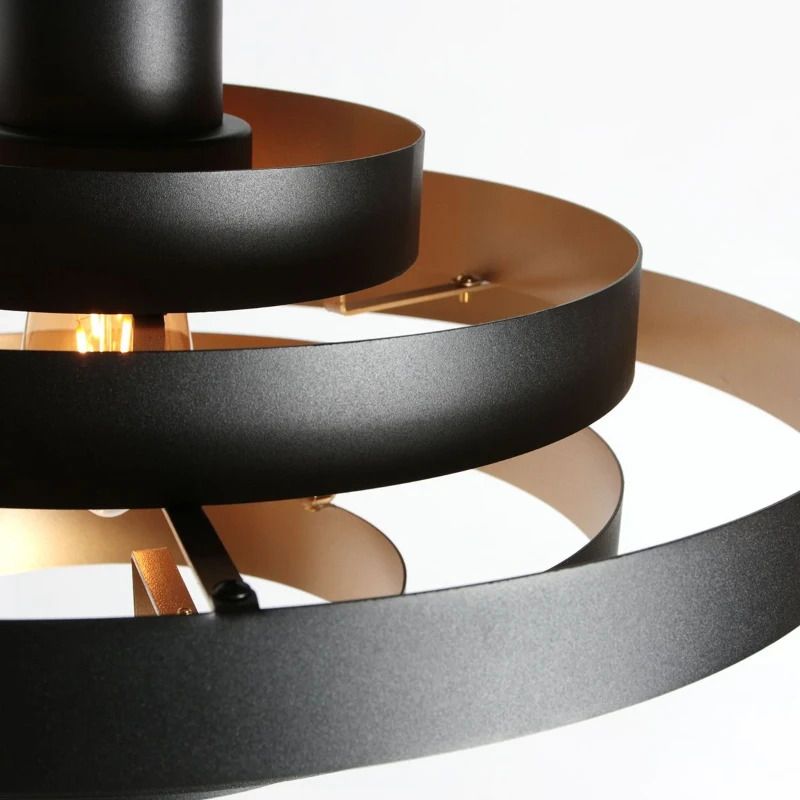 Steinhauer Halo Cirque LED Hanglamp | 1x E27 40W | Dimbaar | Zwart