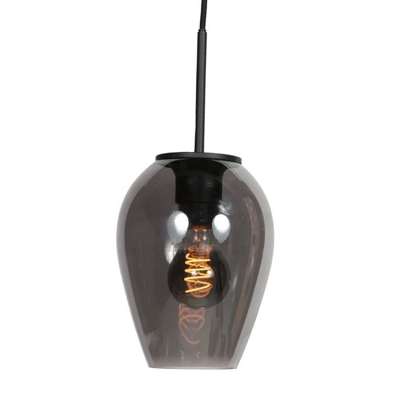 Mexlite Drovia LED Hanglamp | 1x E27 40W | Dimbaar | Zwart