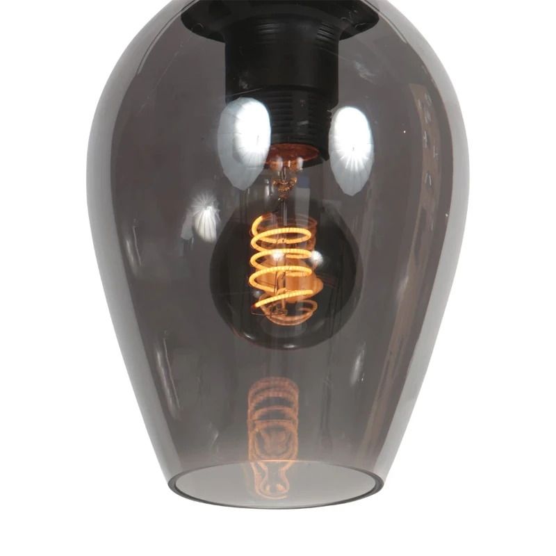 Mexlite Drovia LED Hanglamp | 1x E27 40W | Dimbaar | Zwart