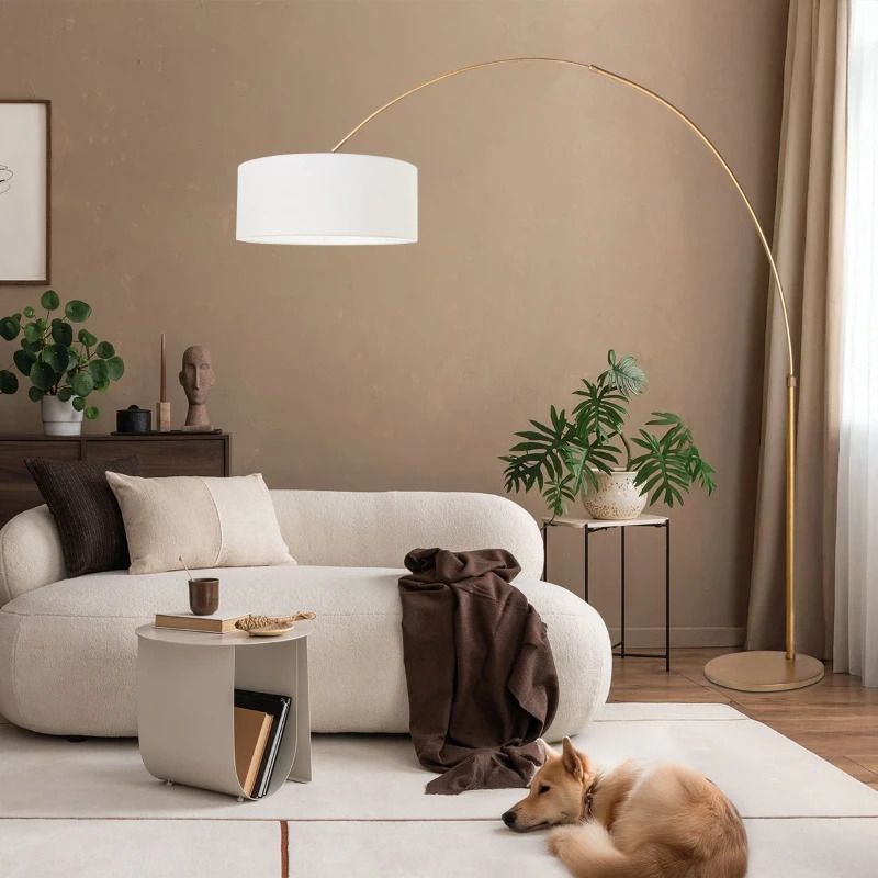 Steinhauer Sparkled Light LED Staande Booglamp | 1x E27 40W | Dimbaar | Brons