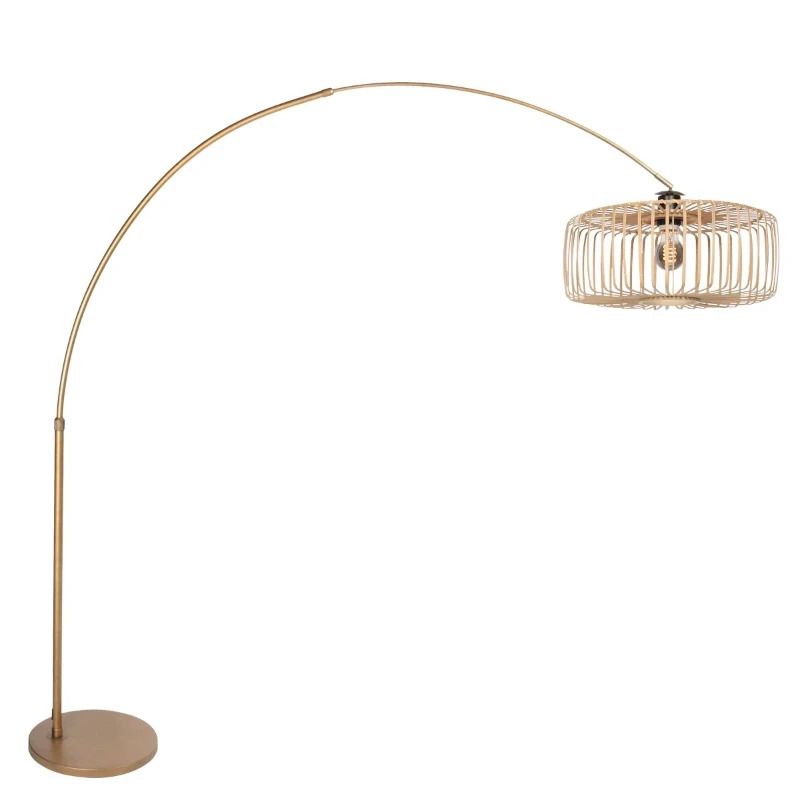 Steinhauer Breeza-Beache LED Staande Booglamp | 1x E27 40W | Dimbaar | Brons
