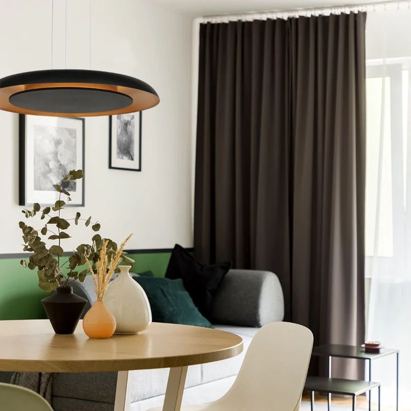 Steinhauer Golden Veil LED Hanglamp | 48W 2700K 4800lm 927 | Dimbaar | Zwart