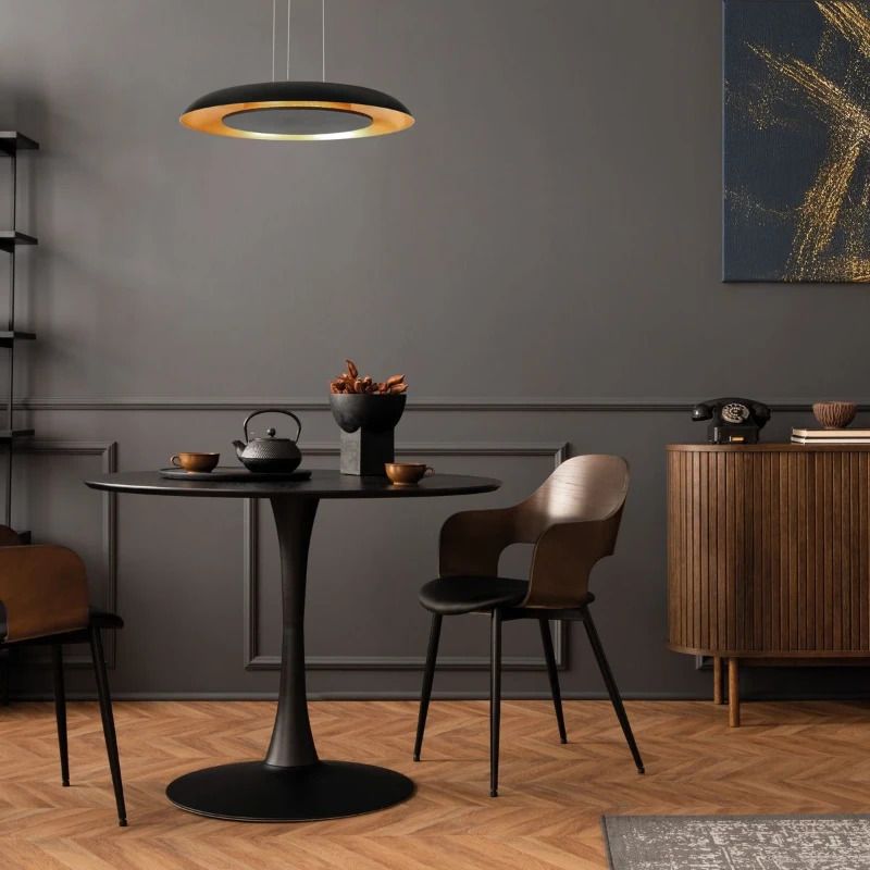 Steinhauer Golden Veil LED Hanglamp | 48W 2700K 4800lm 927 | Dimbaar | Zwart