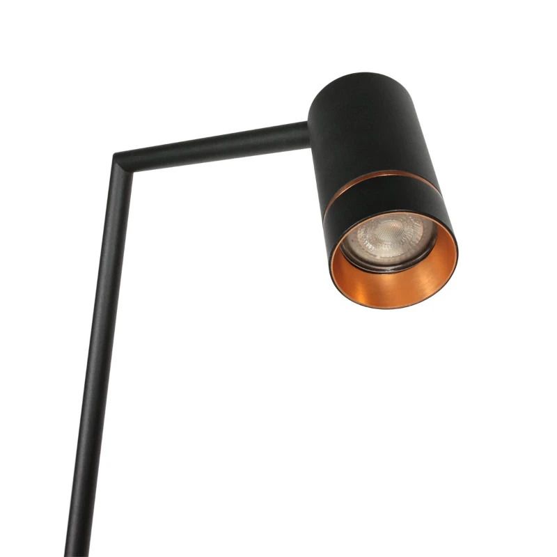 Steinhauer DownLume LED Vloerlamp | 1x GU10 40W | Dimbaar | Zwart