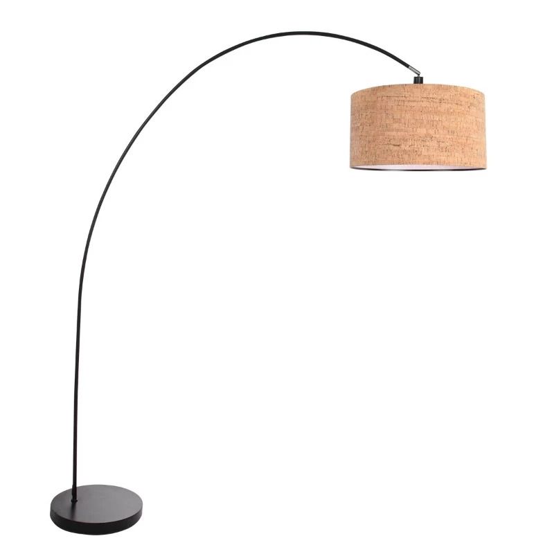 Mexlite Solva LED Staande Booglamp | 1x E27 40W | Dimbaar | Zwart
