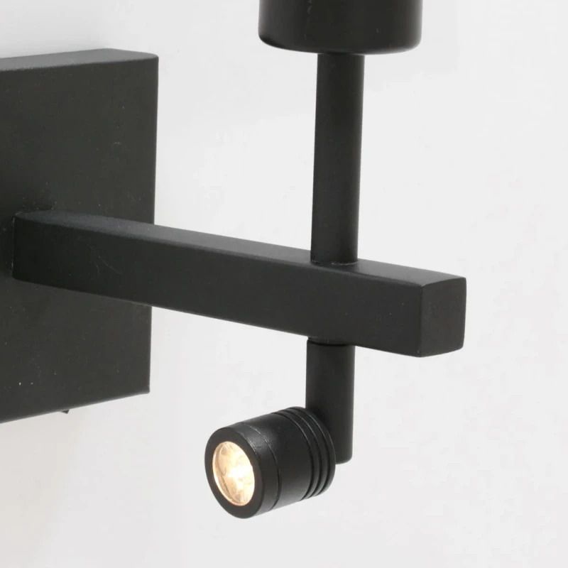 Steinhauer Stang Wandlamp | LED + 1x E27 | Zwart
