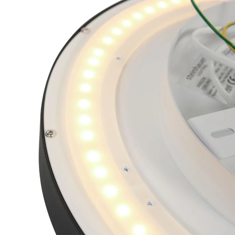 Steinhauer Flady LED Plafondlamp | 20W 2700K 2000lm 927 | Dimbaar | Zwart