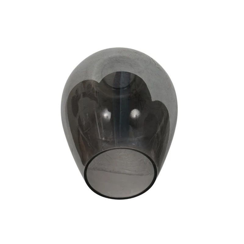 Steinhauer Drovia LED Plafondlamp | 1x E27 40W | Dimbaar | Smoke glas/Zwart