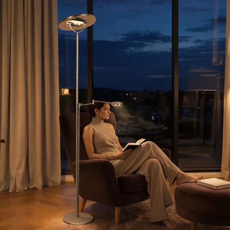 Steinhauer Exclusive Soleil2 LED Vloerlamp | 40W 2200K/4000K 6500lm 922/940
