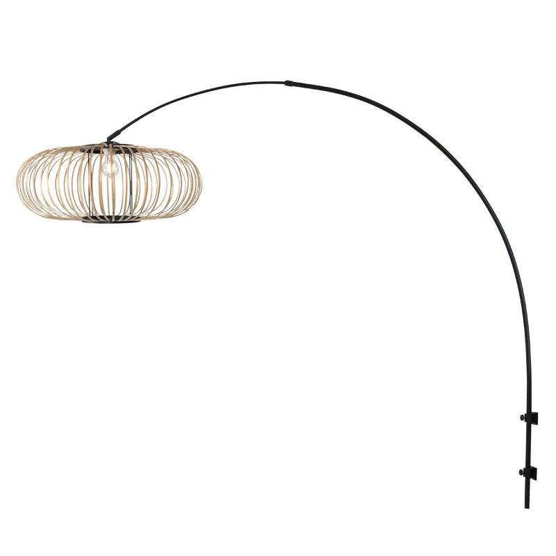 Steinhauer Silva Wandlamp | 1x E27 | Zwart