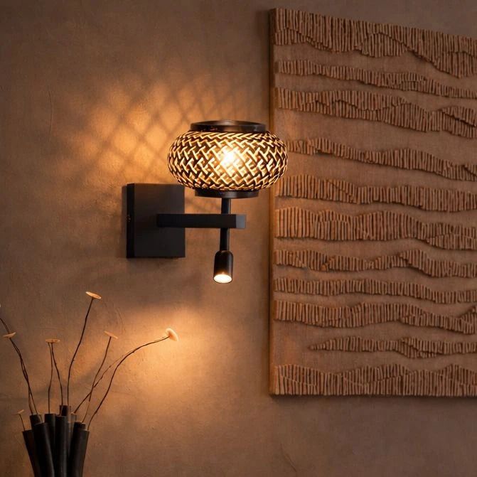 Steinhauer Nox Light LED Wandlamp | 1x E27 1W | Dimbaar | Zwart