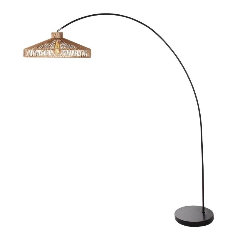 Mexlite Solva LED Vloerlamp | 1x E27 40W | Dimbaar | Zwart