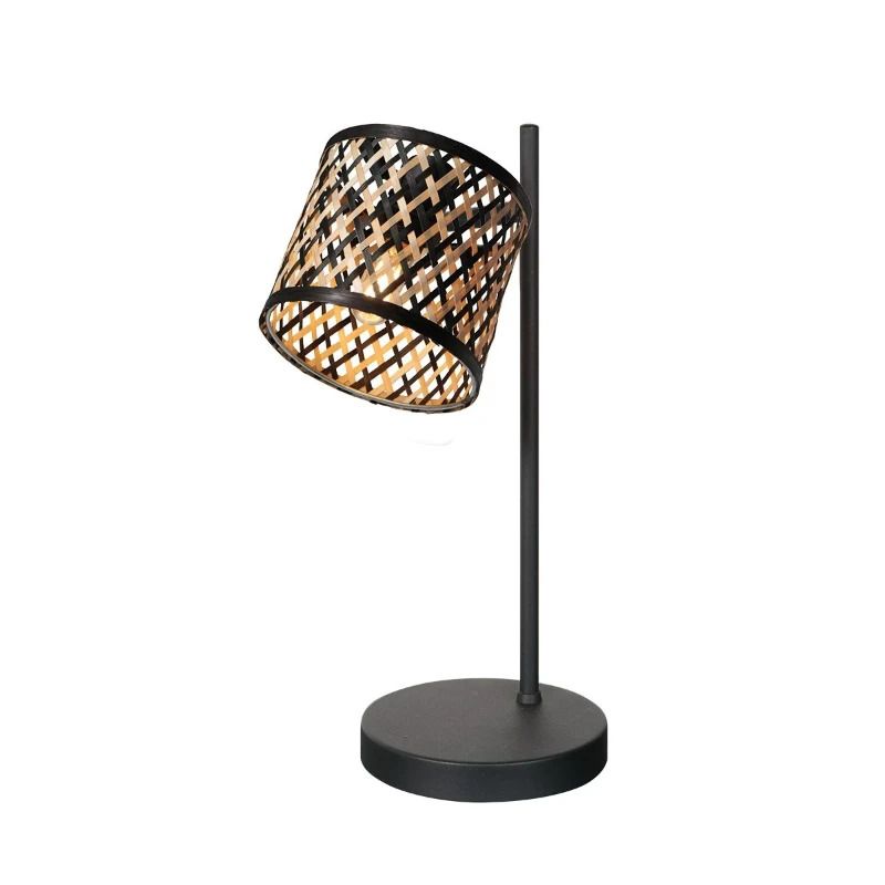 Mexlite Sumba LED Tafellamp | 1x E14 40W | Dimbaar | Naturel/Zwart