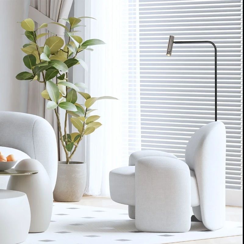 Mexlite Lumo LED Vloerlamp | 5W 2700K 480lm 927 | Dimbaar | Staal