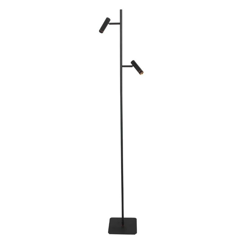 Mexlite Lumo LED Vloerlamp | 10W 2700K 960lm 927 | Dimbaar | Zwart