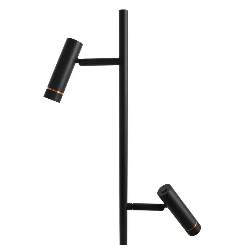 Mexlite Lumo LED Vloerlamp | 10W 2700K 960lm 927 | Dimbaar | Zwart