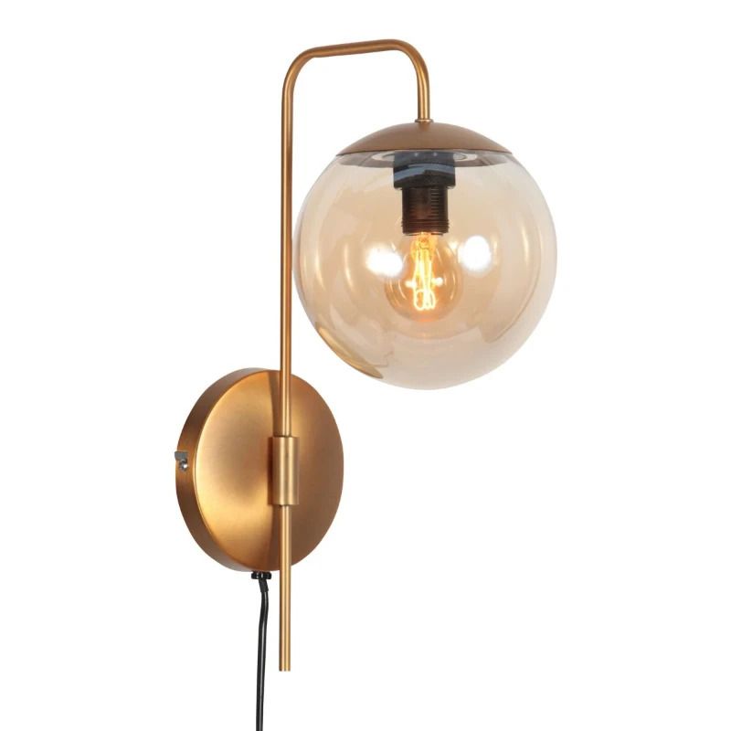 Steinhauer Bollique LED Wandlamp | 1x E14 40W | Dimbaar | Brons