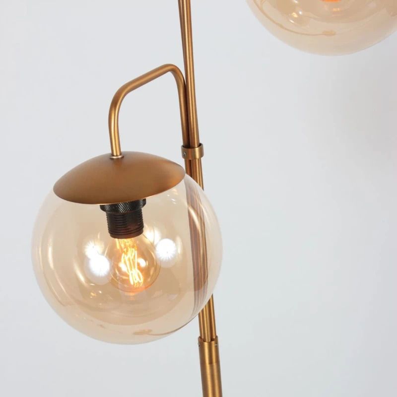 Steinhauer Bollique LED Vloerlamp | 3x E14 40W | Dimbaar | Brons
