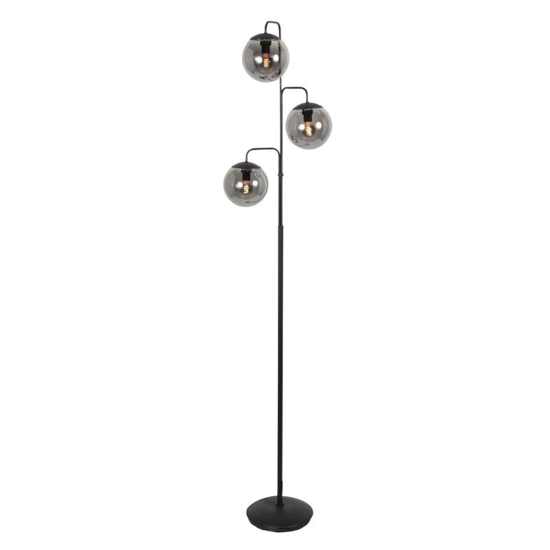 Steinhauer Bollique LED Vloerlamp | 3x E14 40W | Dimbaar | Zwart