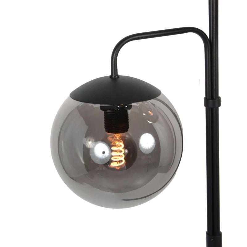 Steinhauer Bollique LED Vloerlamp | 3x E14 40W | Dimbaar | Zwart