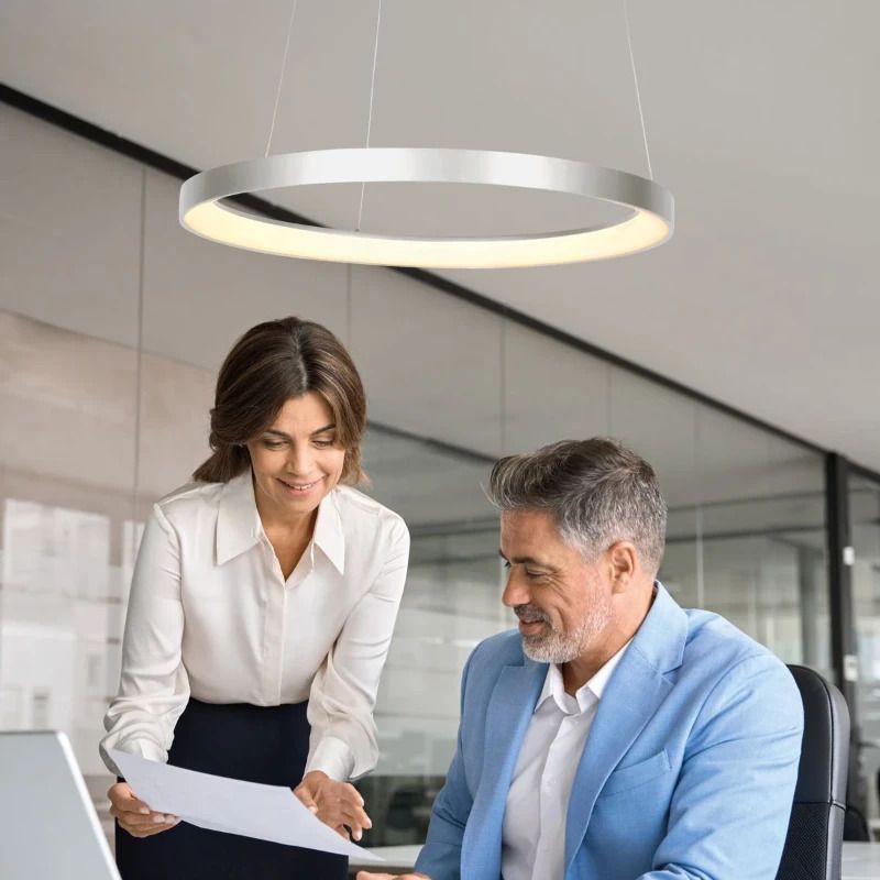 Steinhauer Ringlede LED Hanglamp | 40W 2700K 4000lm | Dimbaar | Staal