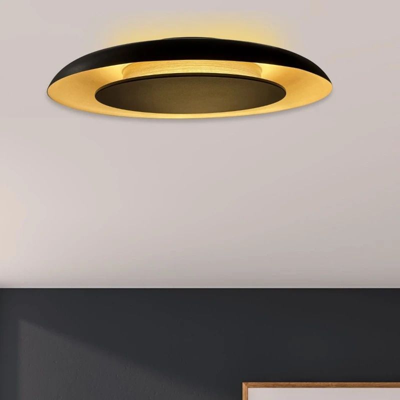 Steinhauer Golden Veil LED Plafondlamp | 36W 2700K 4800lm 927 | Dimbaar | Zwart