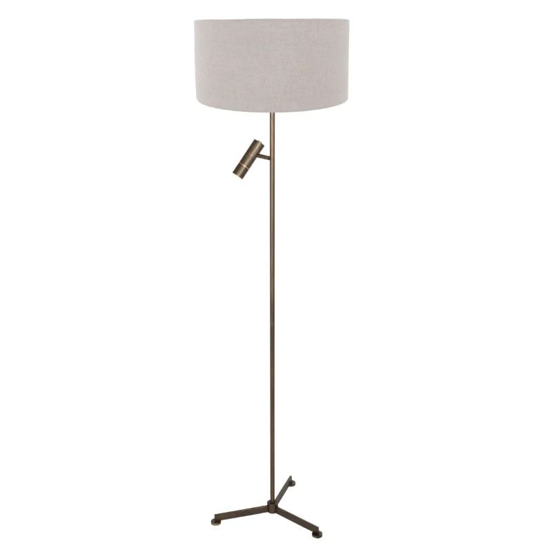 Steinhauer Stang LED Vloerlamp | 2x E27 3W 2700K 250lm | Dimbaar | Brons/Grijs