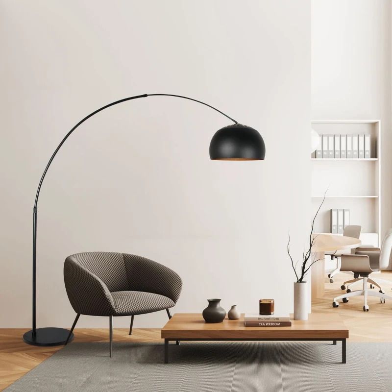 Steinhauer Globe-Black LED Vloerlamp | 1x E27 40W | Dimbaar | Zwart