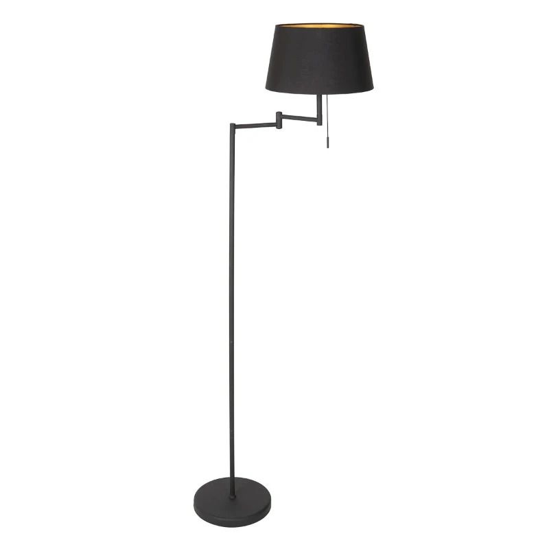Mexlite Bella LED Vloerlamp | 1x E27 40W | Dimbaar | Zwart