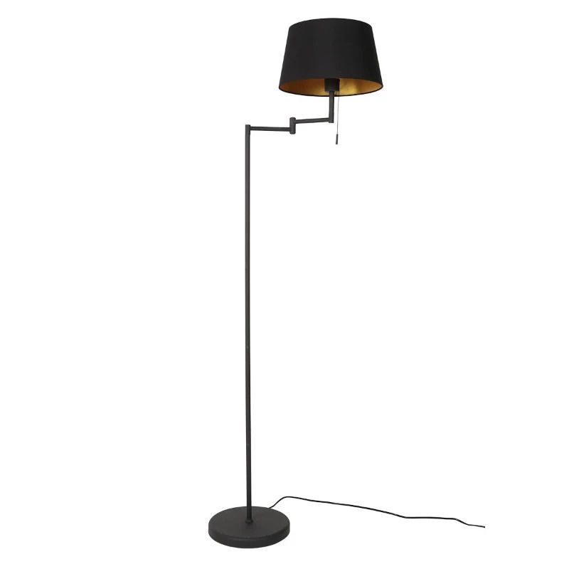 Mexlite Bella LED Vloerlamp | 1x E27 40W | Dimbaar | Zwart