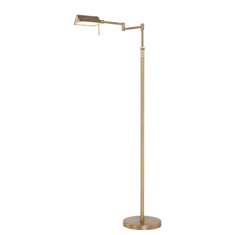 Mexlite Karl LED Vloerlamp | 10W 2700K 800lm 827 | Dimbaar | Brons