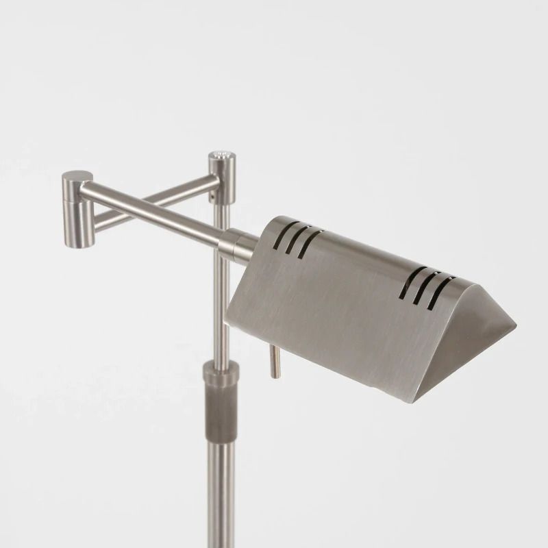 Mexlite Karl LED Vloerlamp | 10W 2700K 800lm 827 | Dimbaar | Staal