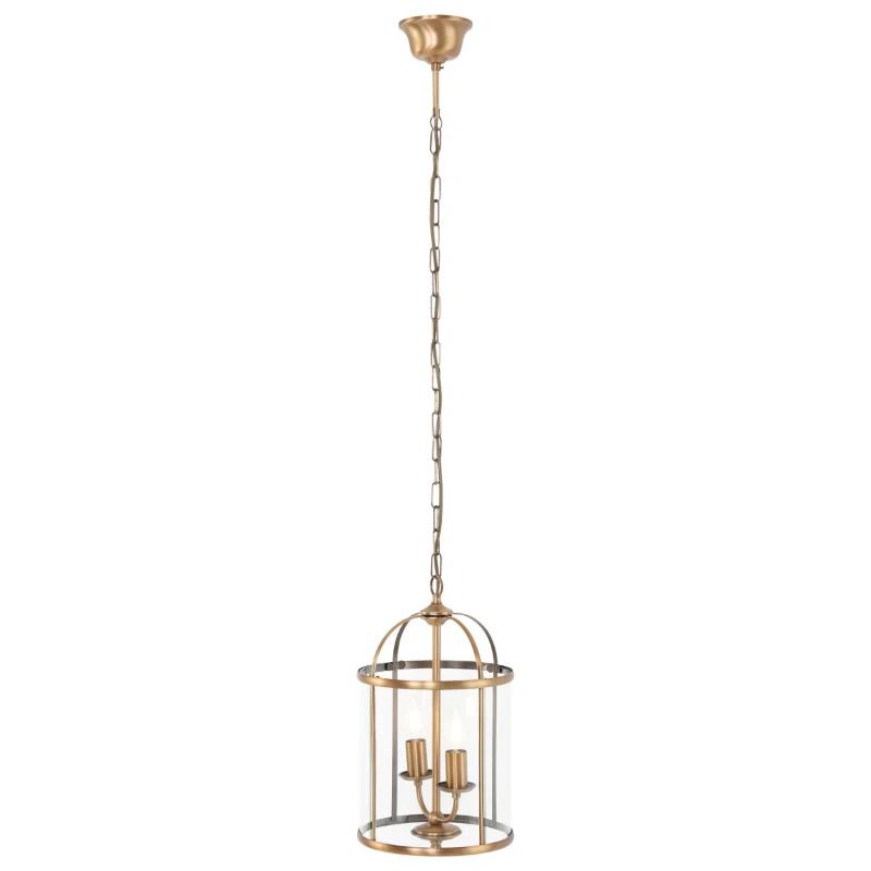 Steinhauer Pimpernel LED Hanglamp | 2x E14 40W | Dimbaar | Brons/Transparant