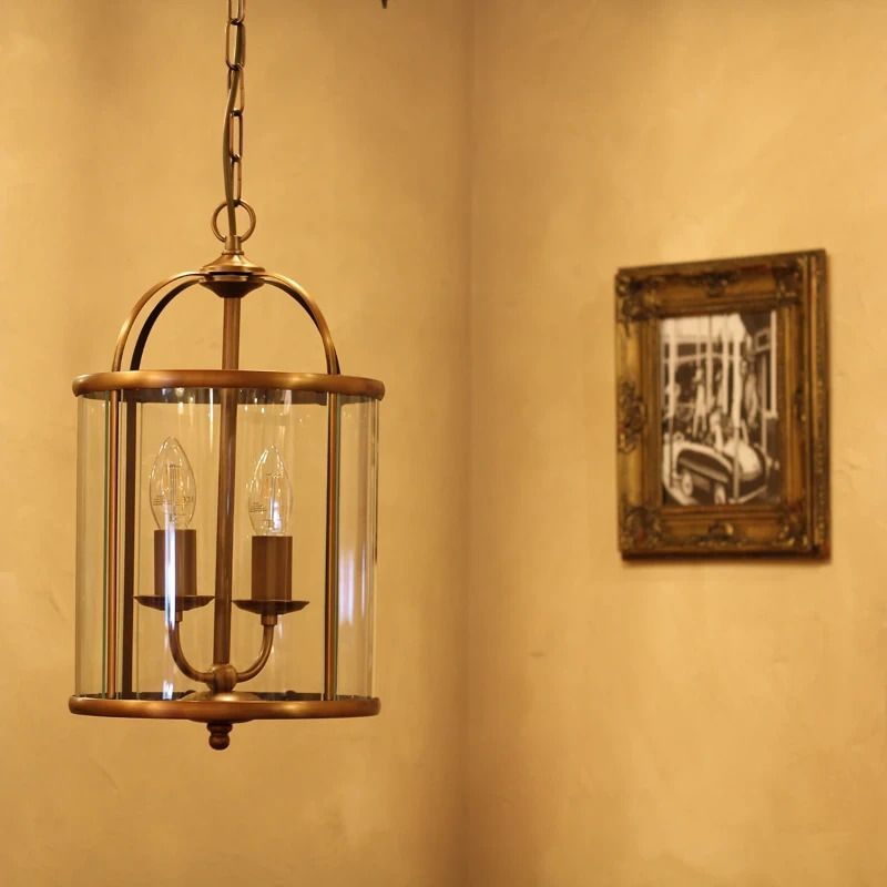 Steinhauer Pimpernel LED Hanglamp | 2x E14 40W | Dimbaar | Brons/Transparant