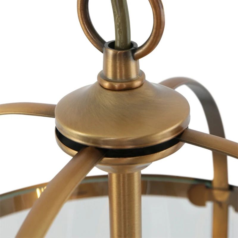 Steinhauer Pimpernel LED Hanglamp | 2x E14 40W | Dimbaar | Brons/Transparant