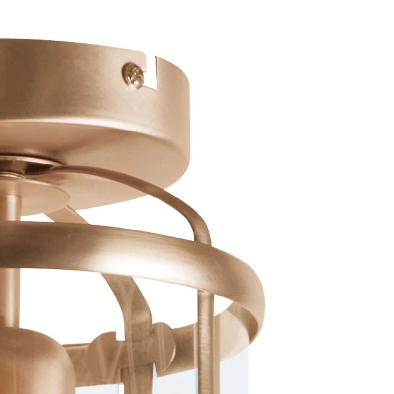Steinhauer Pimpernel LED Plafondlamp | 1x E27 40W | Dimbaar | Brons/Transparant