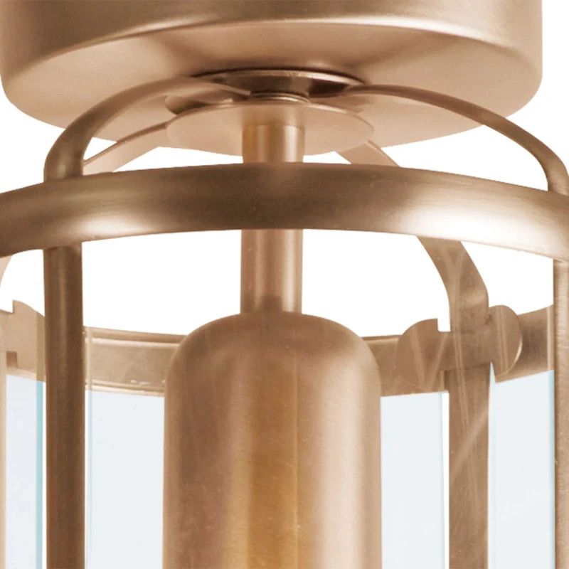 Steinhauer Pimpernel LED Plafondlamp | 1x E27 40W | Dimbaar | Brons/Transparant