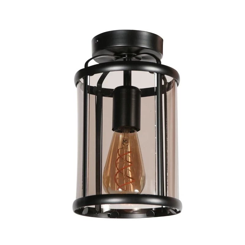 Steinhauer Pimpernel LED Plafondlamp | 1x E27 40W | Dimbaar | Zwart