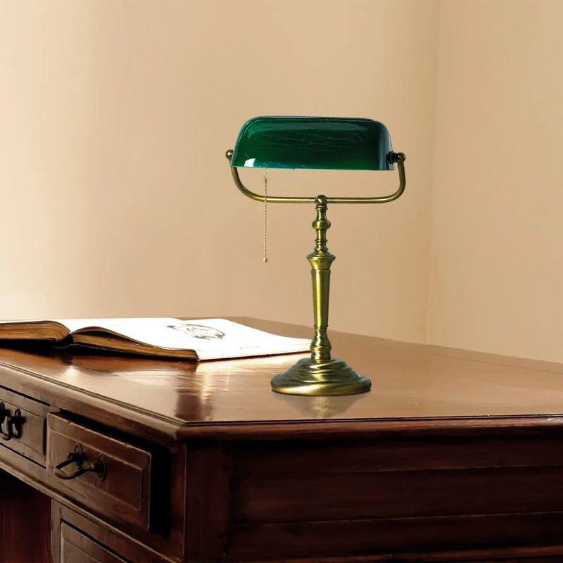 Steinhauer Ancilla LED Tafellamp | 1x E27 40W | Dimbaar | Brons/Groen
