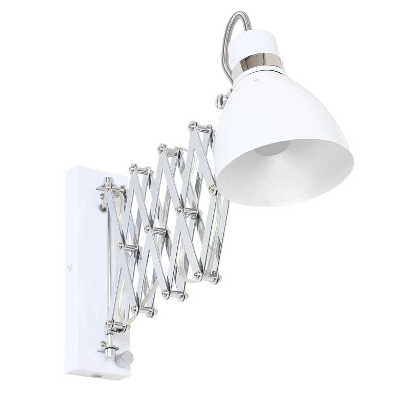 Steinhauer Spring LED Wandlamp | 1x E27 40W | Dimbaar | Staal/Wit